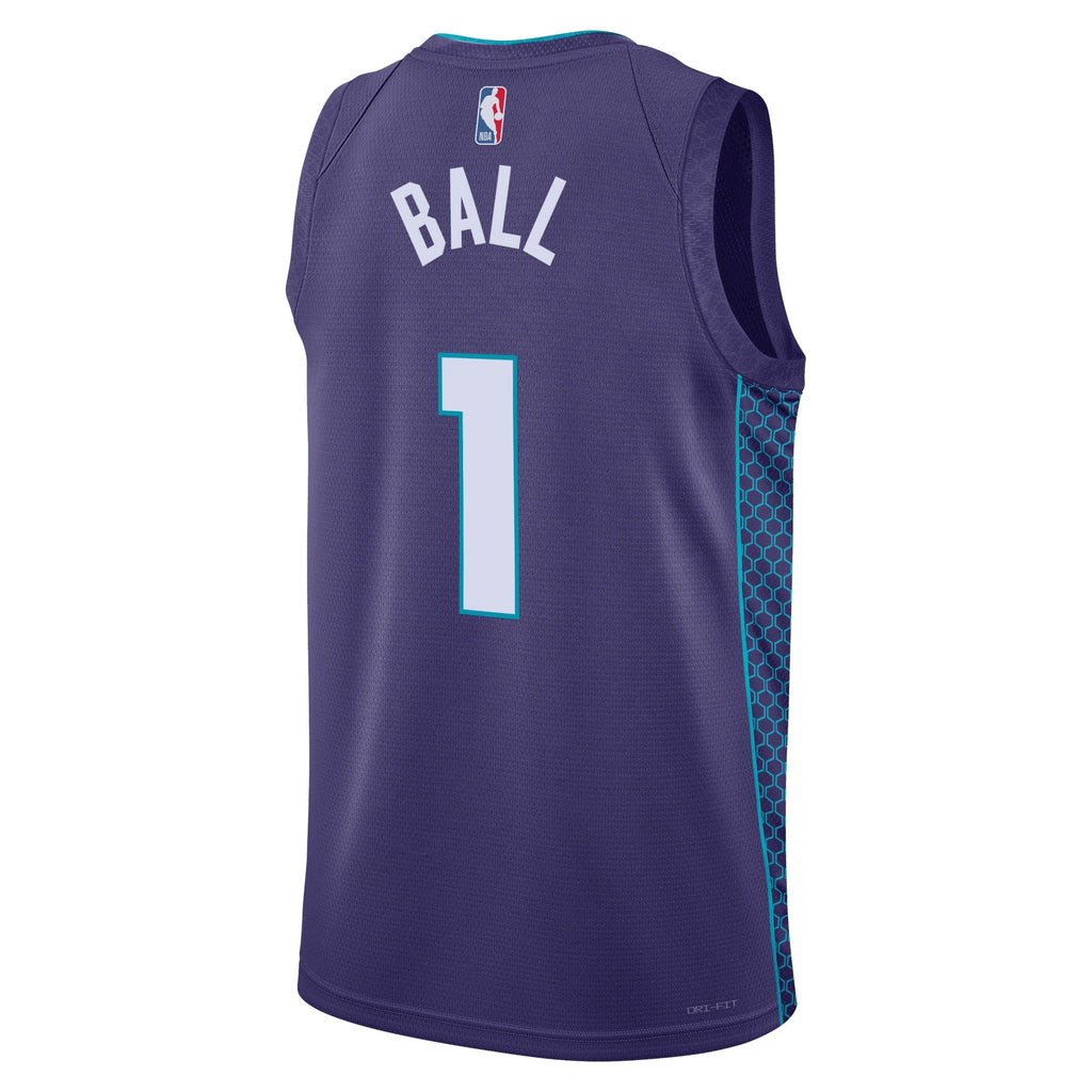 LaMelo Ball Charlotte Hornets Statement Edition Swingman Jersey - Purple - Unisex product image 3, provided for visual