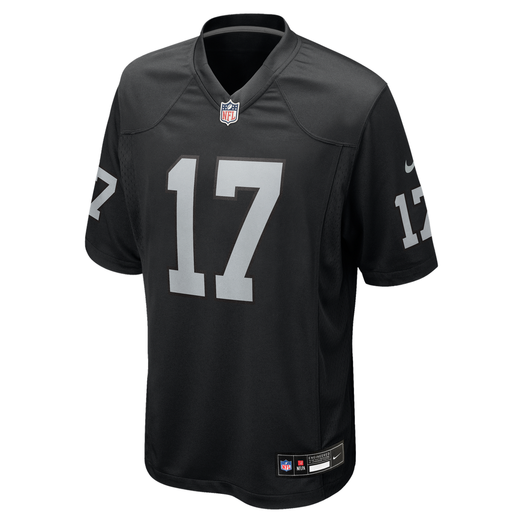 Las Vegas Raiders Nakobe Dean Black Team Game Jersey product image 2, provided for visual reference and product detail review