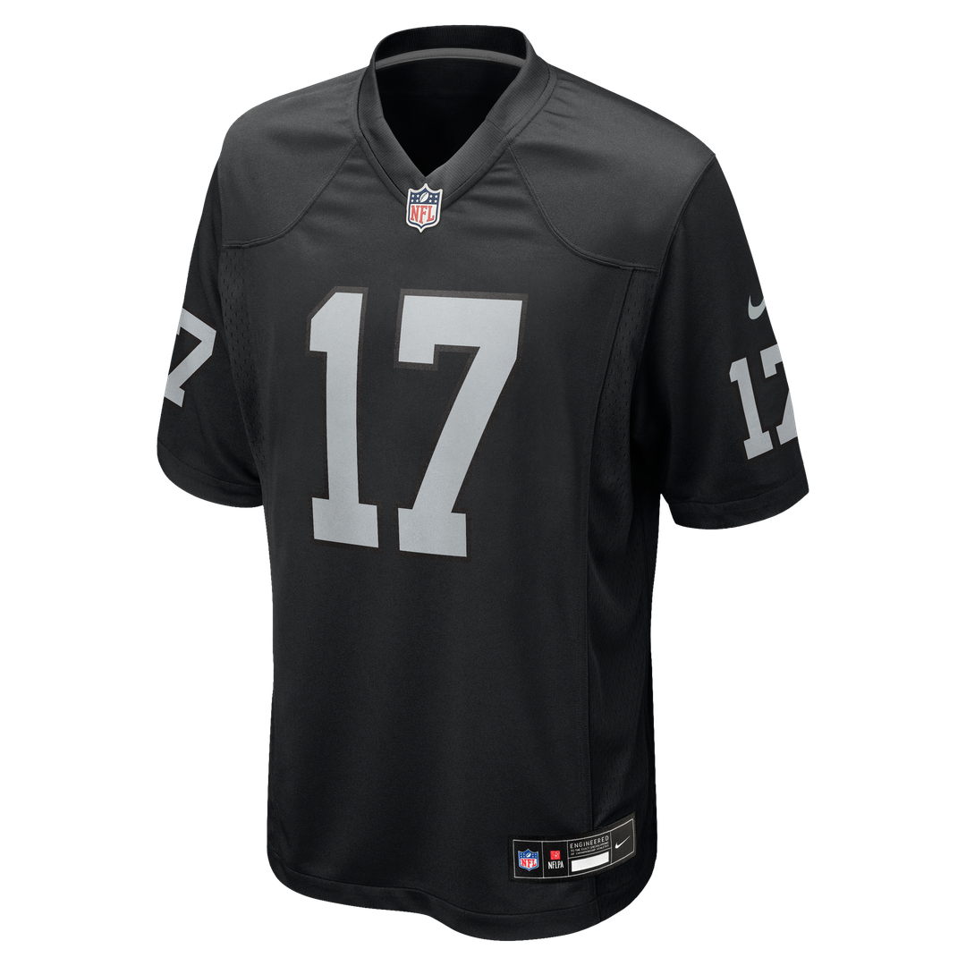 Las Vegas Raiders Nakobe Dean Black Team Game Jersey product image 2, provided for visual reference and product detail review