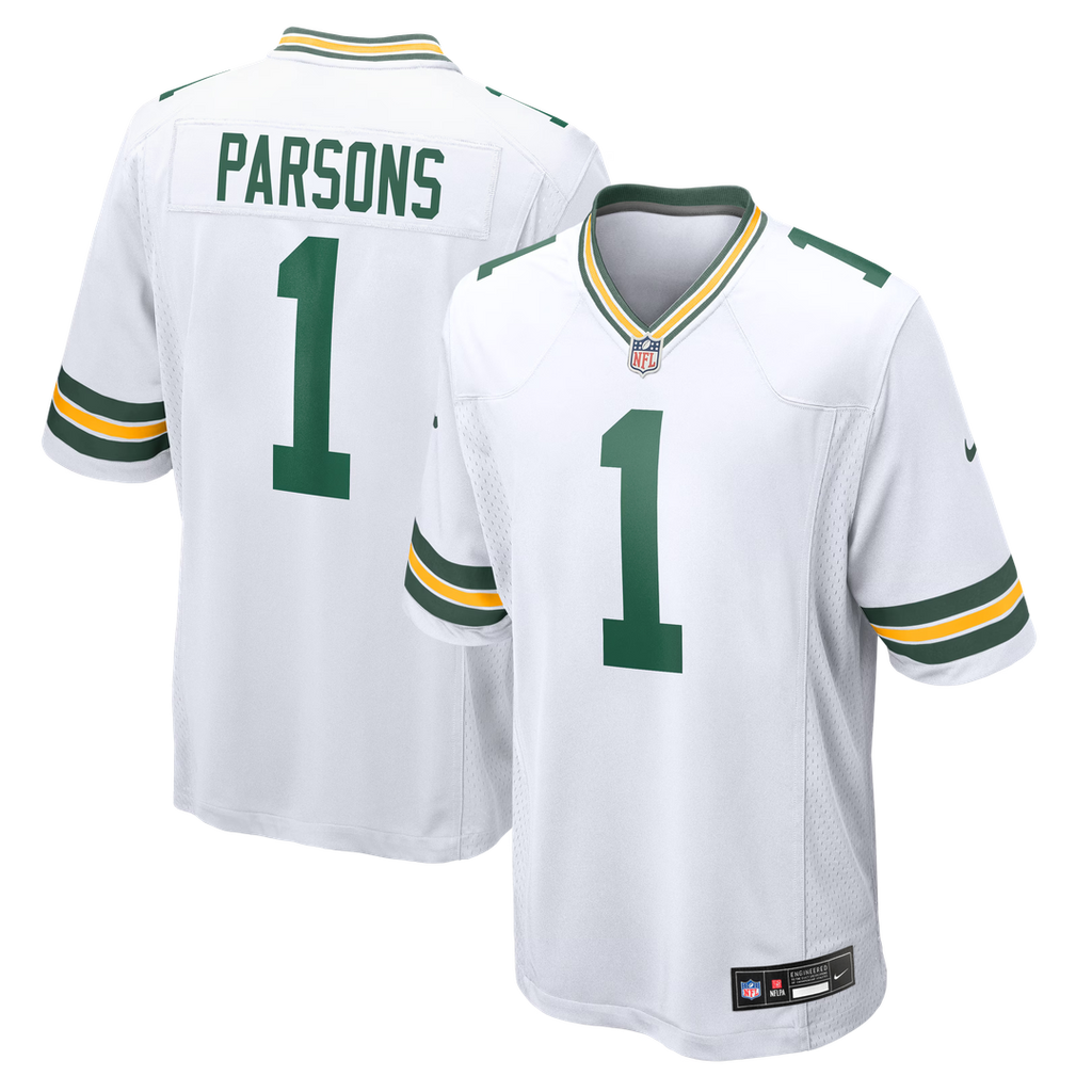 Green Bay Packers Micah Parsons Green Game Player Jersey product image 21, provided for visual reference and product detail
