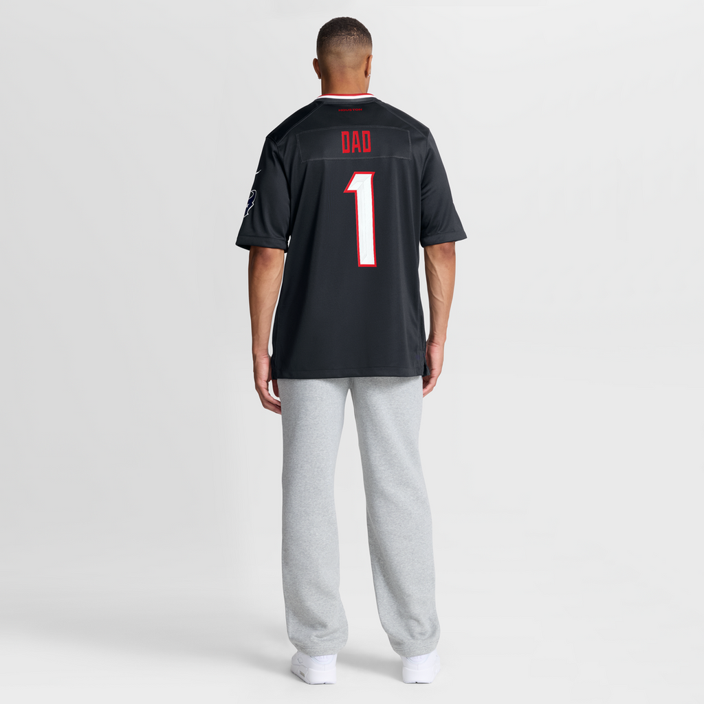 Houston Texans Navy #1 Dad Game Jersey product image 8, provided for visual reference and product detail review
