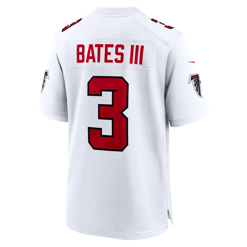 Atlanta Falcons Jessie Bates III White Game Jersey product image 10, provided for visual reference and product detail review