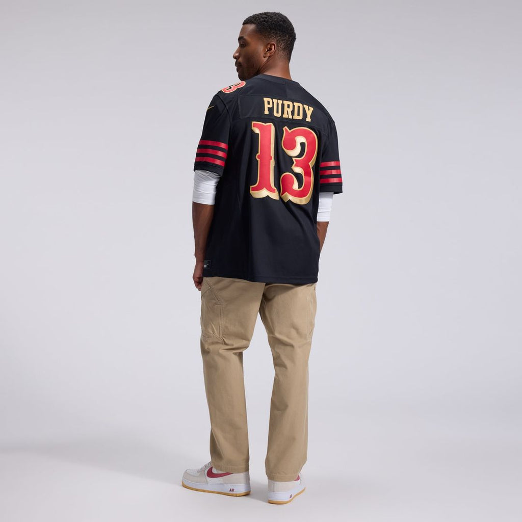 San Francisco 49ers Brock Purdy Black Rivalries Collection Stitched Limited Jersey product image 5, provided for visual