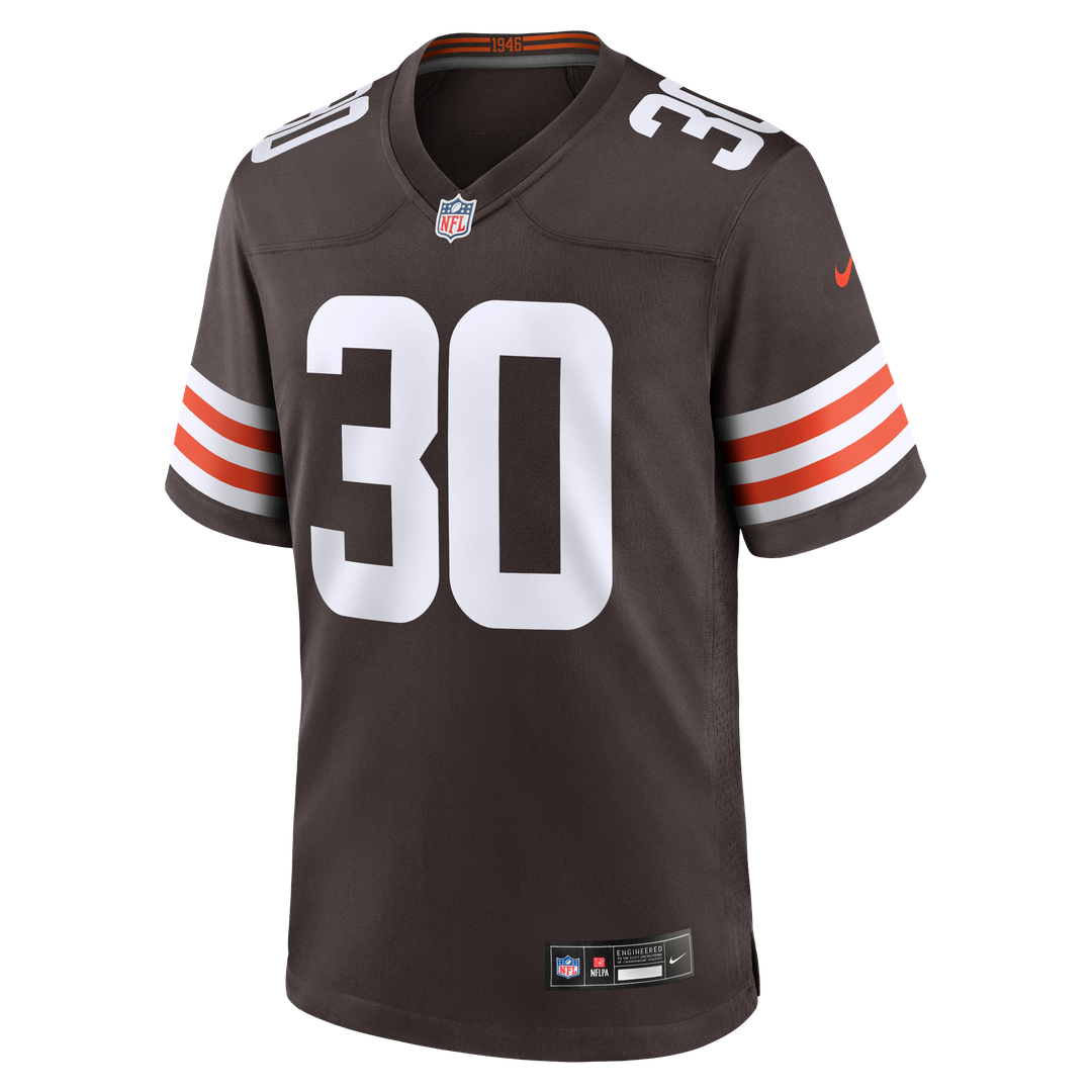 Cleveland Browns Zion Washington Brown Team Game Jersey product image 4, provided for visual reference and product detail