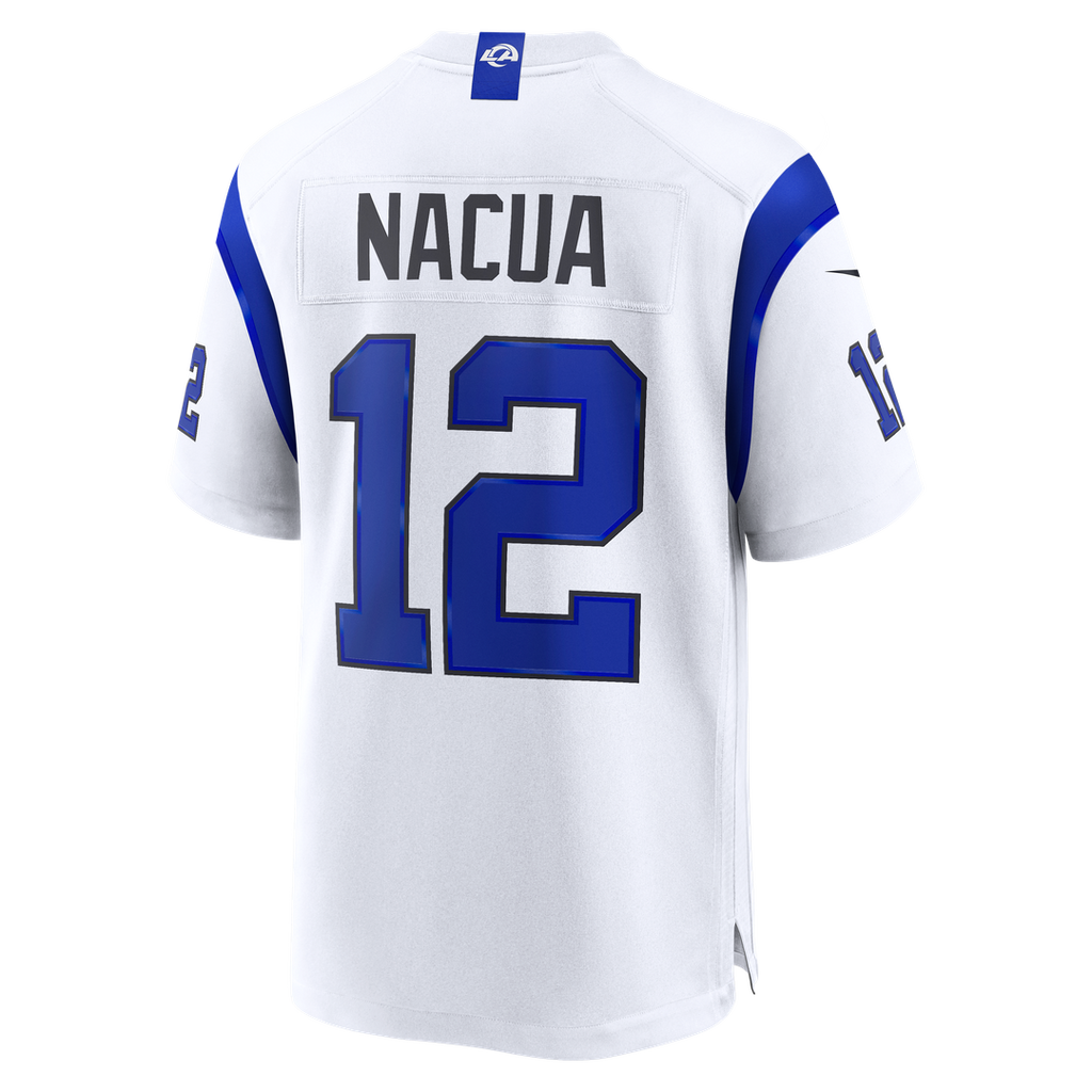 Los Angeles Rams Puka Nacua Fearsome White Game Jersey product image 3, provided for visual reference and product detail