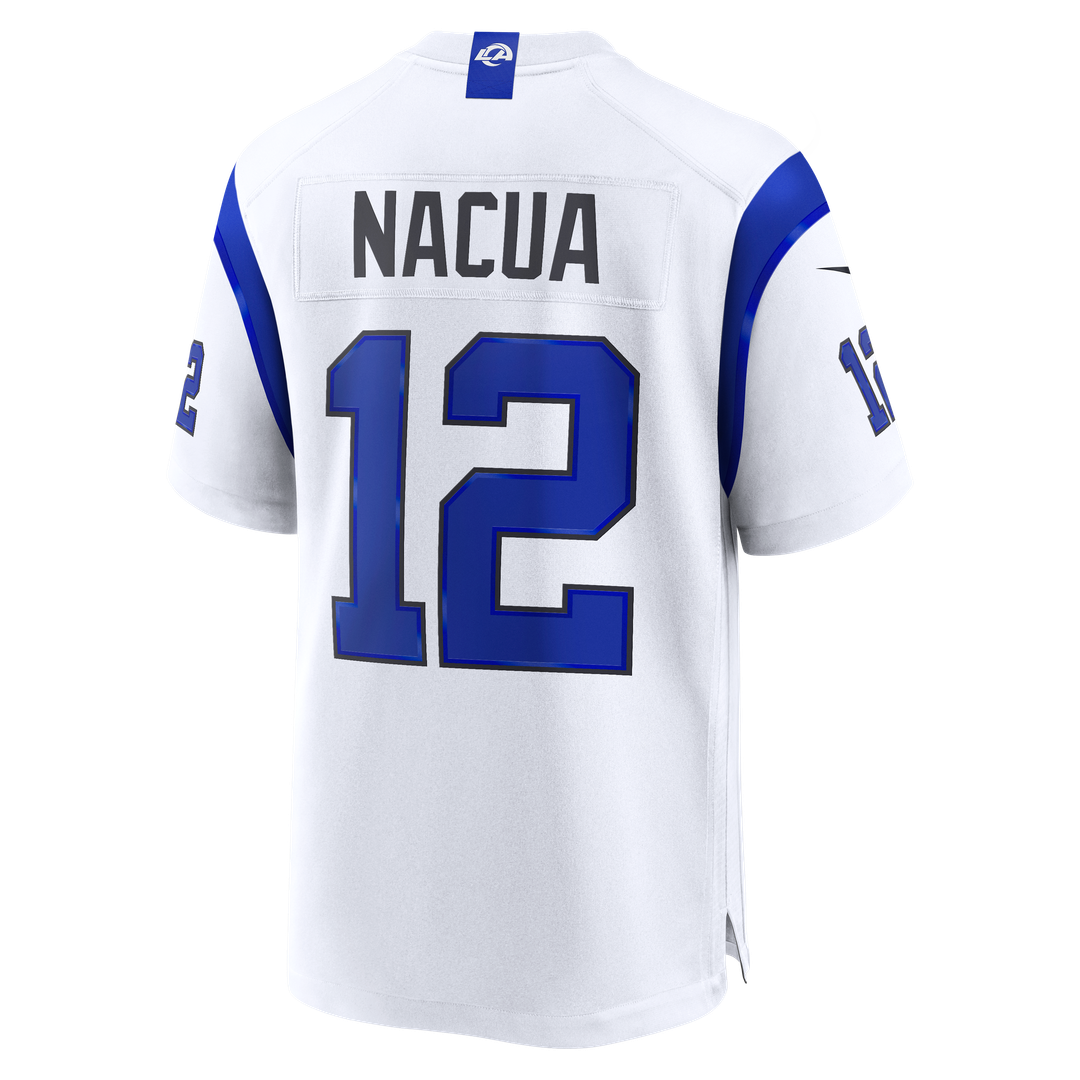 Los Angeles Rams Puka Nacua Fearsome White Game Jersey product image 3, provided for visual reference and product detail
