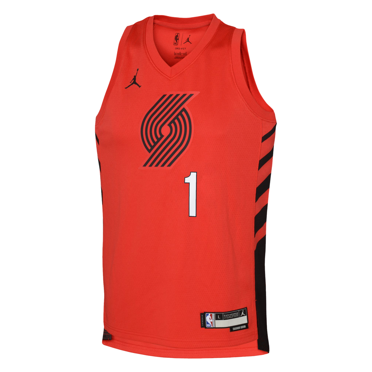 Ja Morant Portland Trail Blazers Statement Edition Swingman Jersey - Red - Youth product image 3, provided for visual