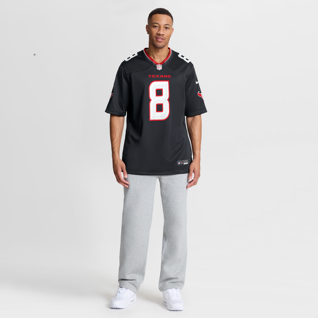 Houston Texans Cade Stover Navy Team Game Jersey product image 4, provided for visual reference and product detail review
