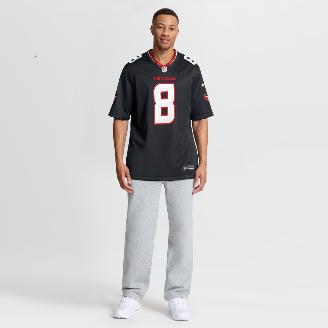 Houston Texans Cade Stover Navy Team Game Jersey product image 4, provided for visual reference and product detail review