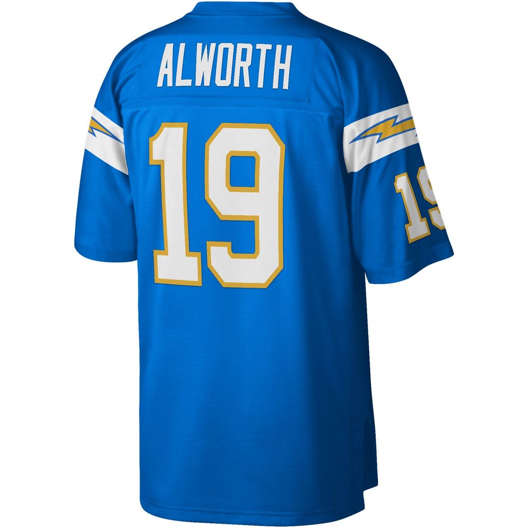 Los Angeles Chargers Lance Alworth Powder Blue Legacy Replica Jersey product image 3, provided for visual reference and