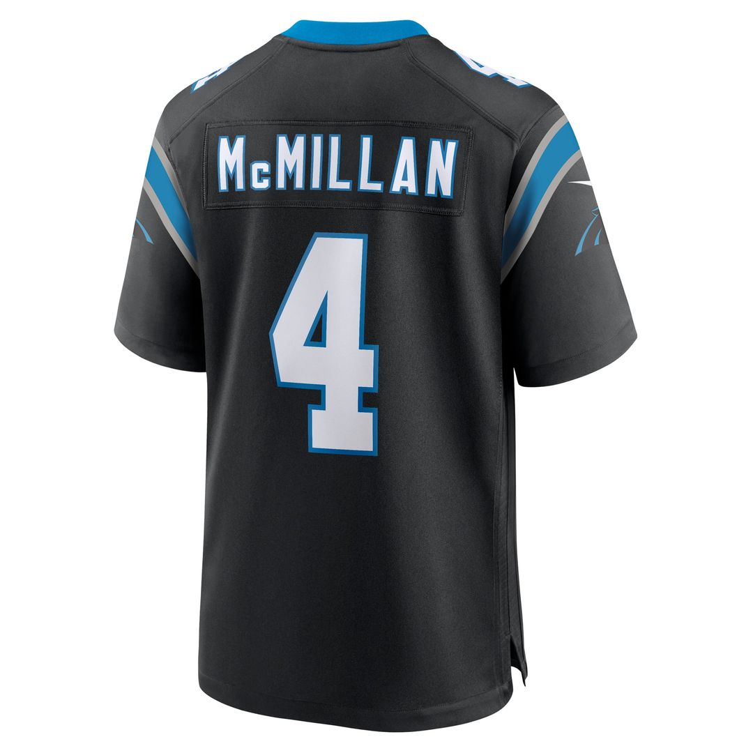 Carolina Panthers Tetairoa McMillan Blue Alternate Game Jersey product image 9, provided for visual reference and product
