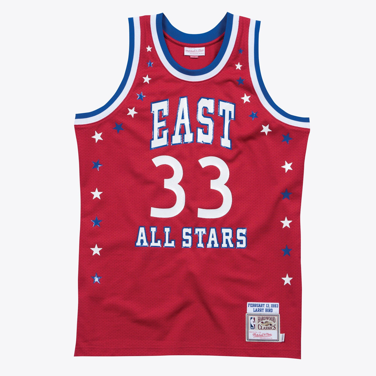 Larry Bird Boston Celtics All-Star East Authentic Jersey - Scarlett - Mens product image 3, provided for visual reference