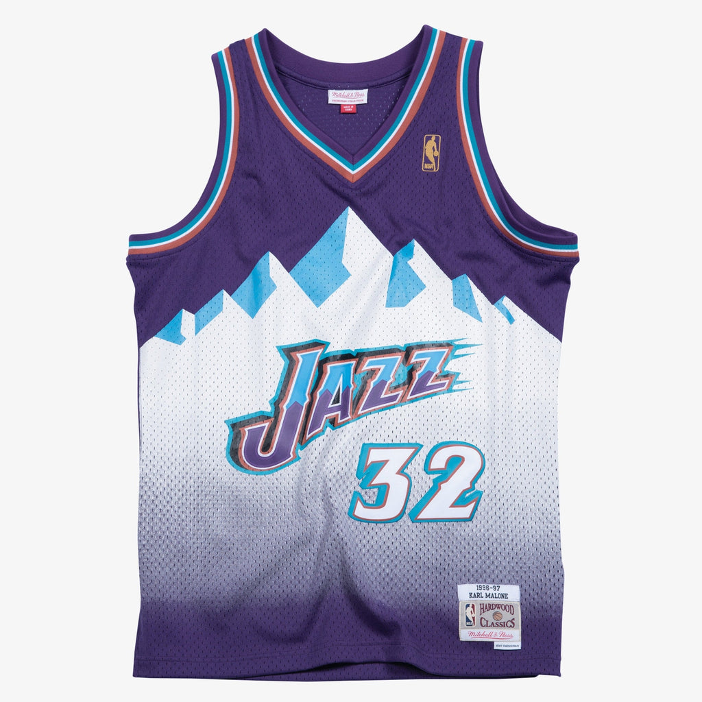 Utah Jazz Mitchell & Ness Karl Malone 1996 Swingman Road product image 3