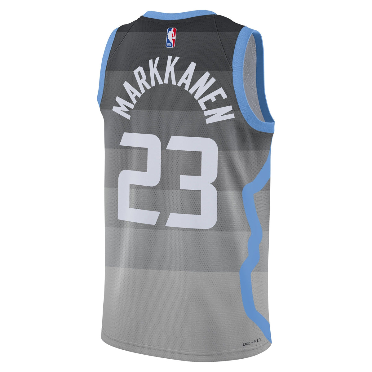 Lauri Markkanen Utah Jazz 2025/26 City Edition Swingman Jersey - Gray - Unisex product image 4, provided for visual