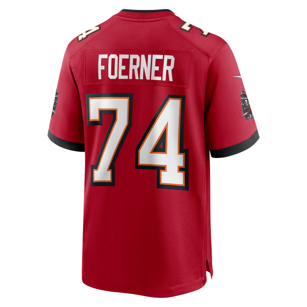 Tampa Bay Buccaneers Marshall Foerner Red Team Game Jersey product image 5, provided for visual reference and product detail