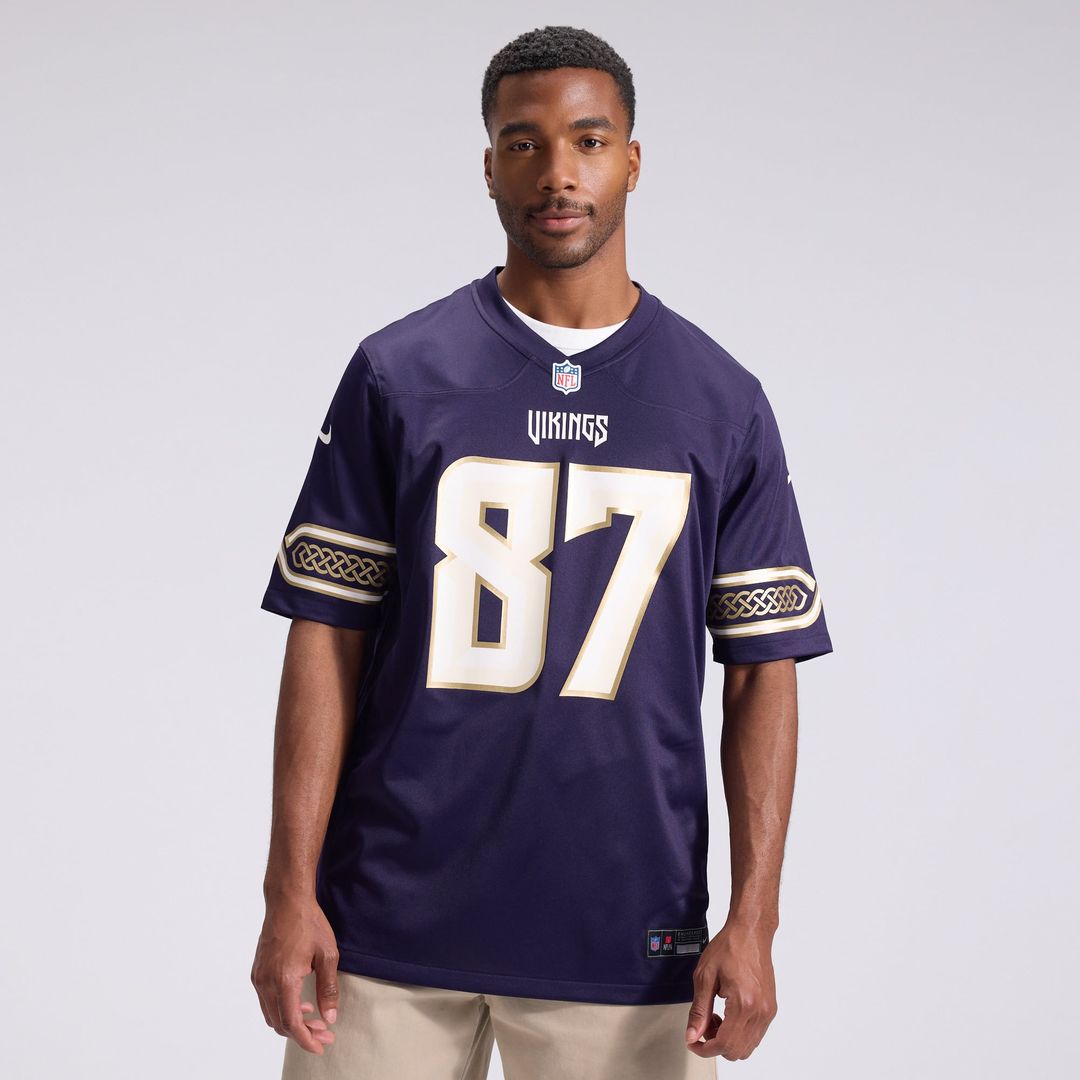 Minnesota Vikings T.J. Hockenson Purple 2026 Rivalries Collection Game Jersey product image 2, provided for visual reference