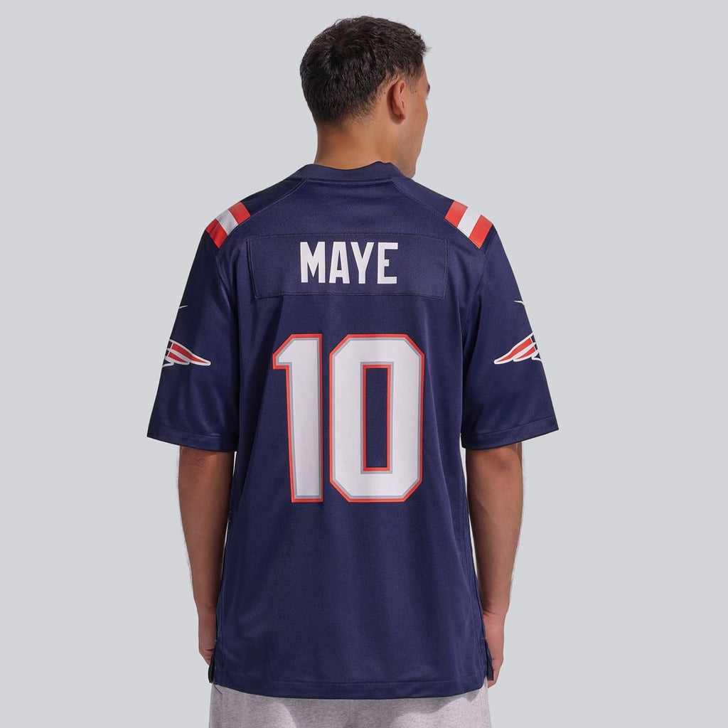 New England Patriots Drake Maye Navy Player Game Jersey product image 17, provided for visual reference and product detail