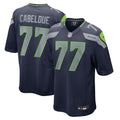 Seattle Seahawks Bryce Cabeldue College Navy Team Game Jersey product image 1, provided for visual reference and product
