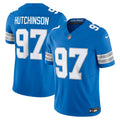 Detroit Lions Aidan Hutchinson Blue Team Vapor F.U.S.E. Limited Jersey product image 1, provided for visual reference and