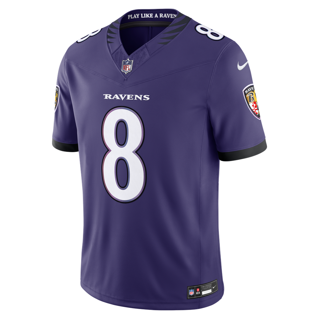 Baltimore Ravens Lamar Jackson Black Alternate Alternate Vapor F.U.S.E. Stitched Limited Jersey product image 8, provided