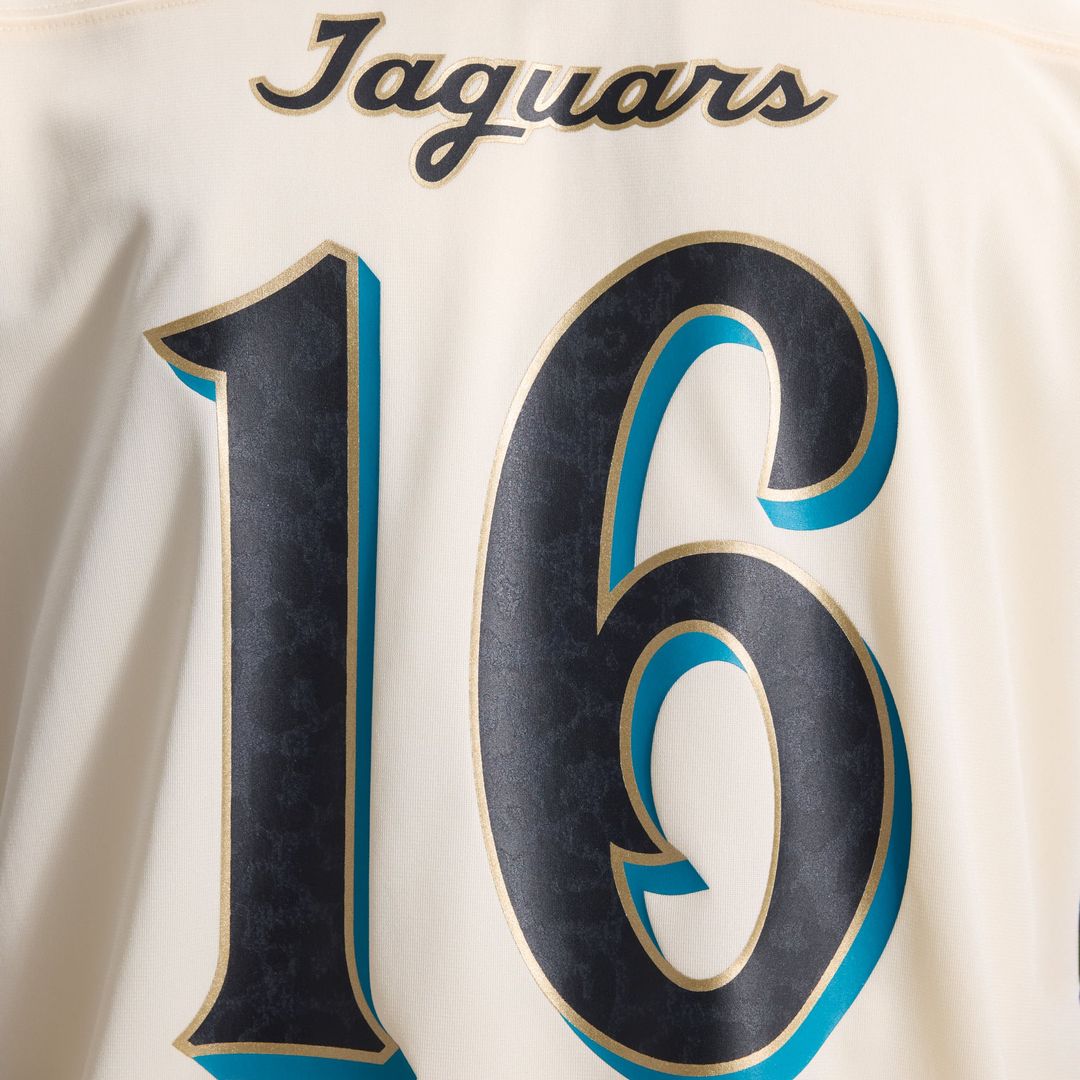 Jacksonville Jaguars Trevor Lawrence Natural 2026 Rivalries Collection Game Jersey product image 17, provided for visual