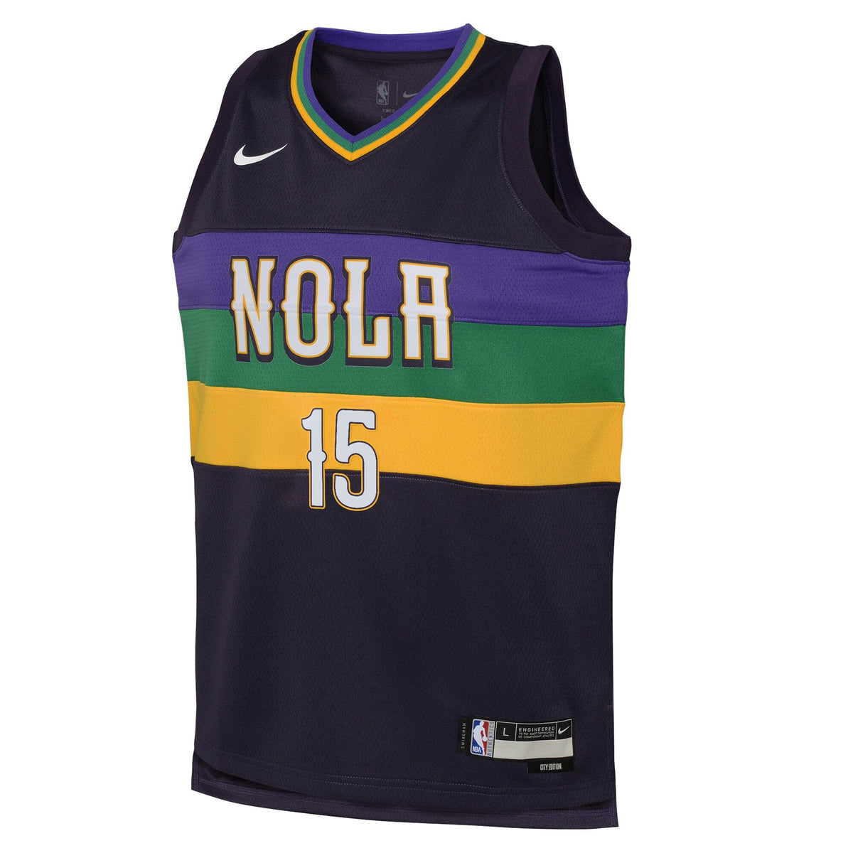 Jose Alvarado New Orleans Pelicans City Edition Swingman Jersey - Purple - Youth product image 2, provided for visual