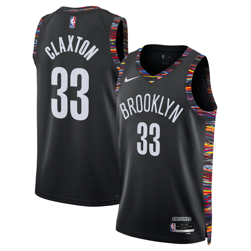 Nic Claxton Brooklyn Nets 2025/26 City Edition Swingman Jersey - Black - Unisex product image 2, provided for visual