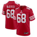 San Francisco 49ers Colton McKivitz Scarlet Game Jersey product image 1, provided for visual reference and product detail