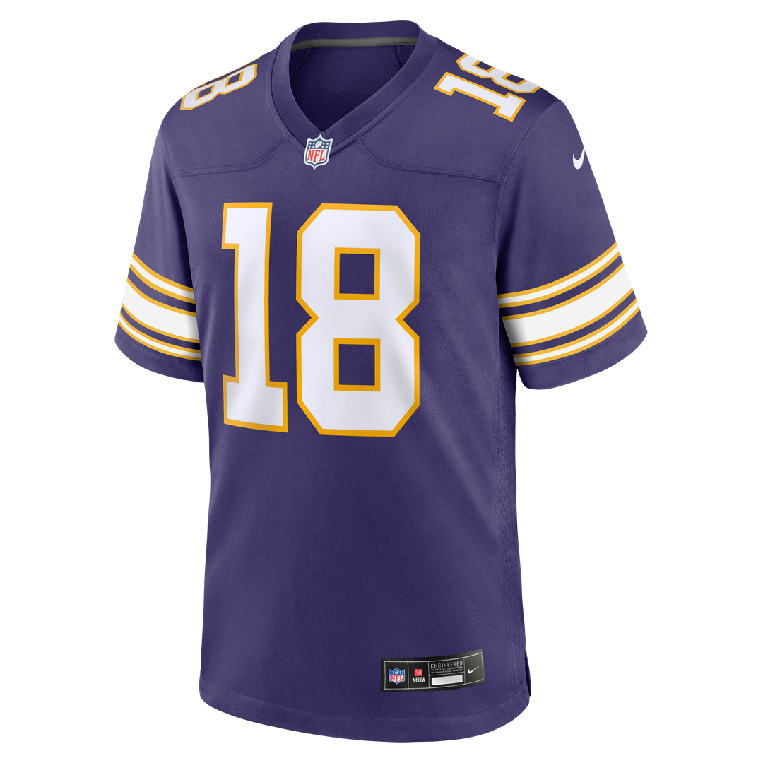 Minnesota Vikings Justin Jefferson White Alternate Game Player Jersey product image 32, provided for visual reference and