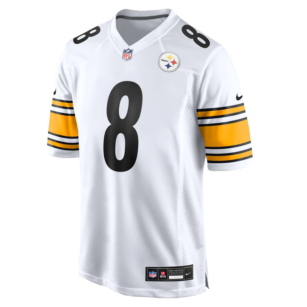 Pittsburgh Steelers Aaron Rodgers White Game Jersey product image 2, provided for visual reference and product detail review