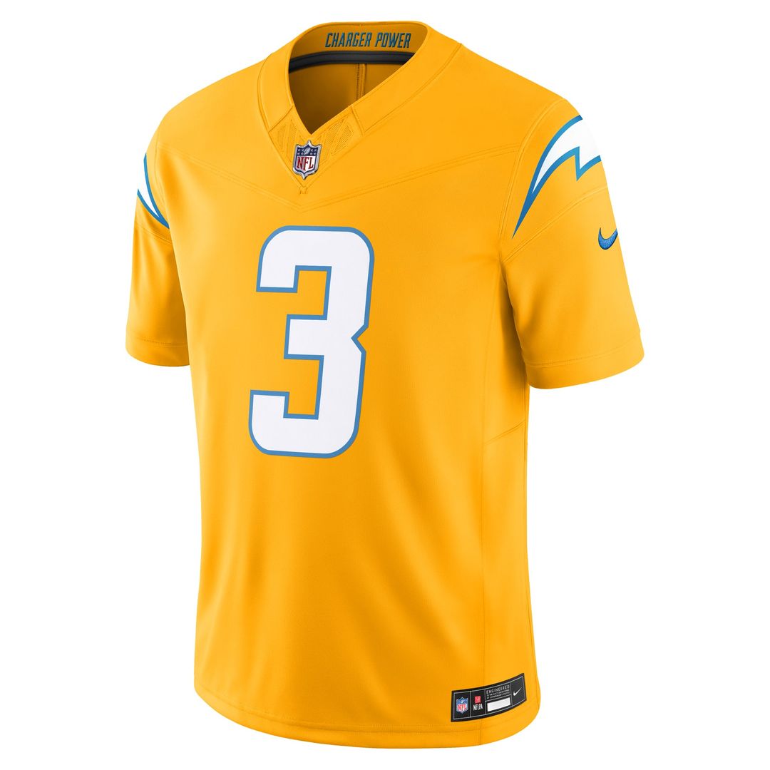 Los Angeles Chargers Derwin James Jr. Gold Alternate Charger Power Vapor F.U.S.E. Limited Jersey product image 5, provided