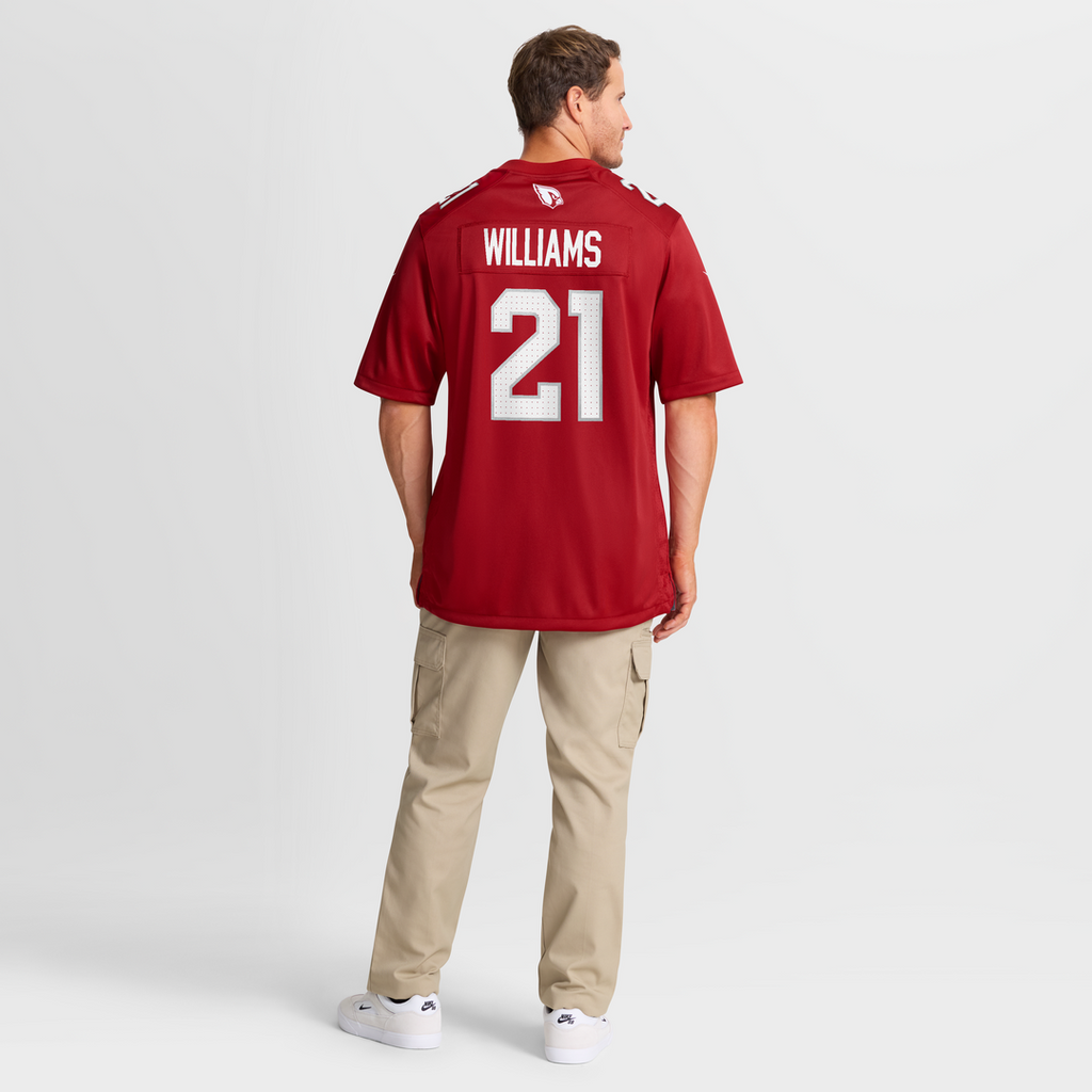 Arizona Cardinals Garrett Williams Cardinal Game Jersey product image 8, provided for visual reference and product detail