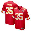 Kansas City Chiefs Christian Okoye Red Game Retired Player Jersey product image 1, provided for visual reference and product