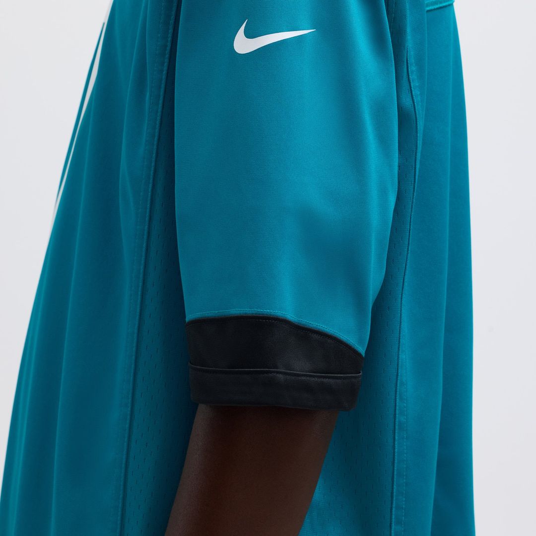 Jacksonville Jaguars Brian Thomas Jr Teal Player Game Jersey product image 9, provided for visual reference and product