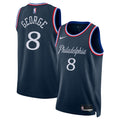 Philadelphia 76ers 2025/26 City Edition Swingman Basketball Jersey - Navy - Paul George - Unisex product image 1, provided