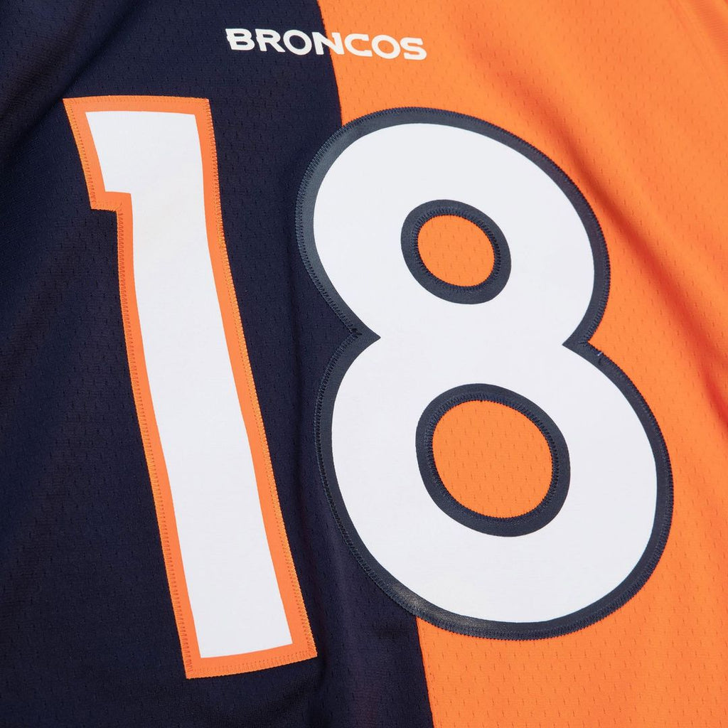Denver Broncos Peyton Manning Navy/Orange 2015 Split Legacy Replica Jersey product image 4, provided for visual reference
