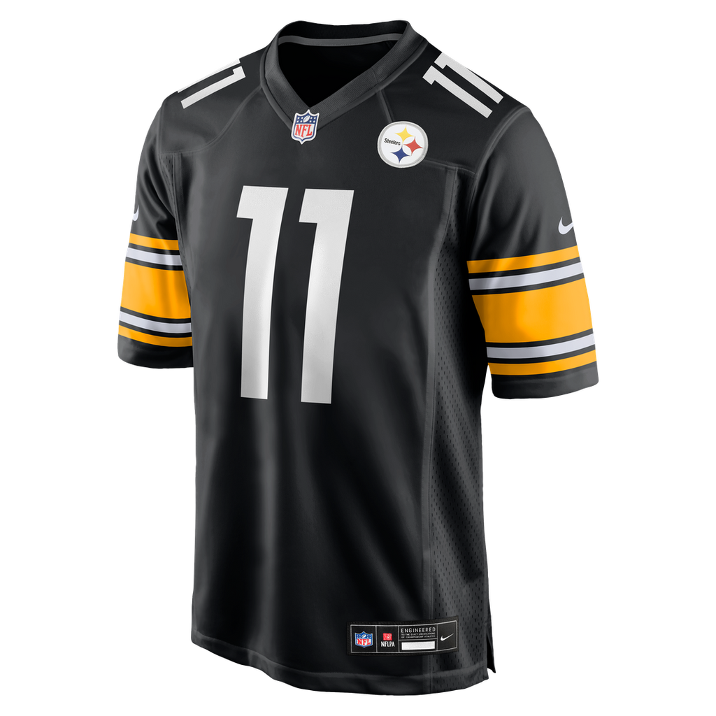 Pittsburgh Steelers Michael Pittman Jr. Black Game Jersey product image 2, provided for visual reference and product detail