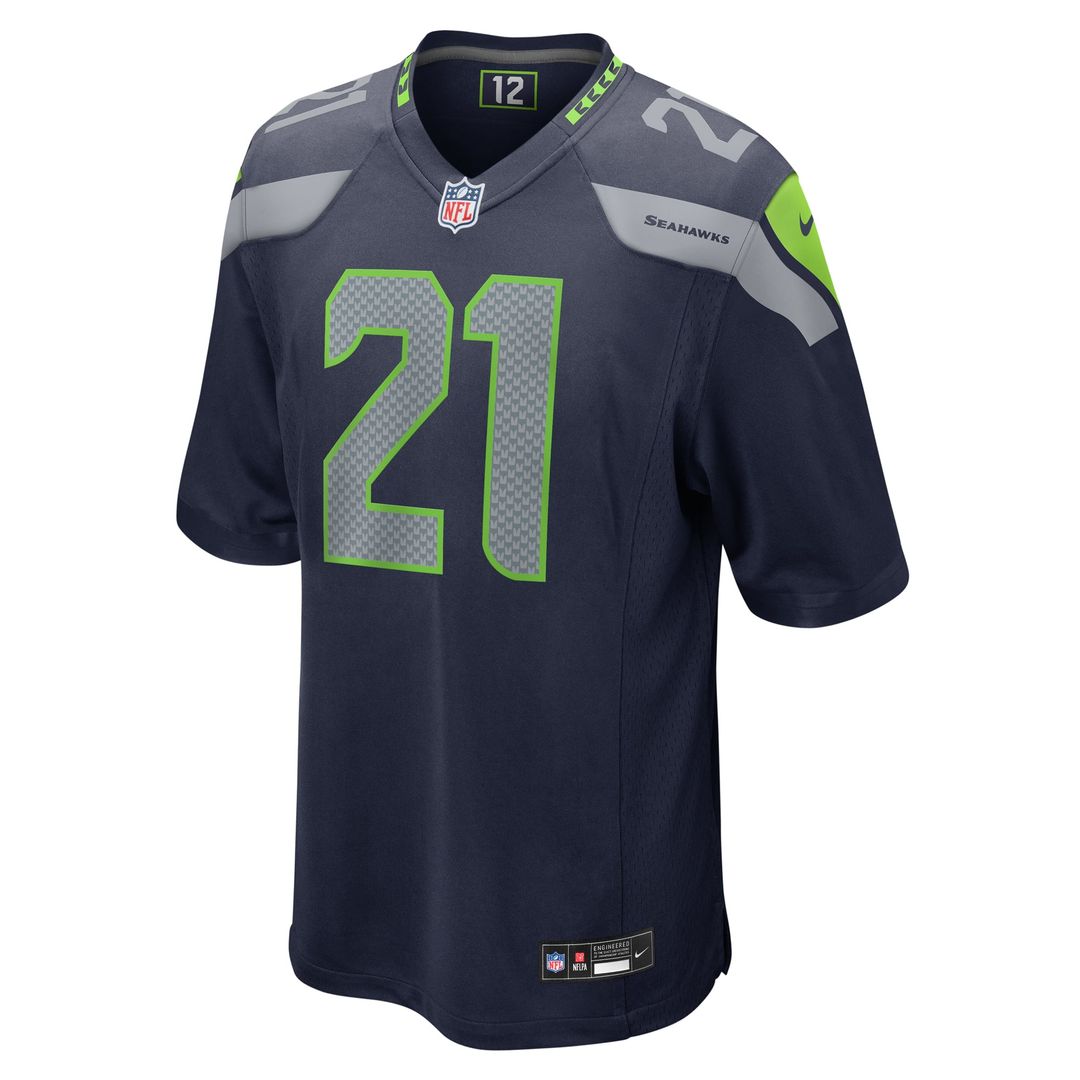 Seattle Seahawks Devon Witherspoon College Navy Game Jersey product image 8, provided for visual reference and product