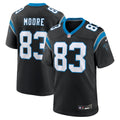 Carolina Panthers David Moore Black Game Jersey product image 1, provided for visual reference and product detail review
