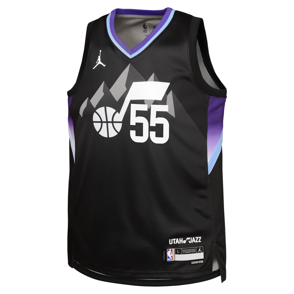 John Konchar Utah Jazz Statement Edition Swingman Jersey - Black - Youth product image 3, provided for visual reference and