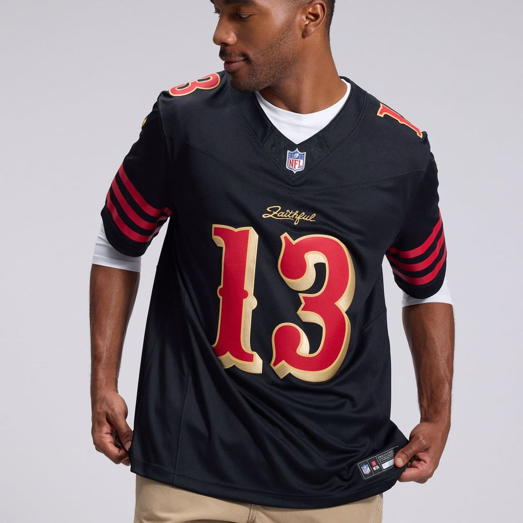San Francisco 49ers Brock Purdy Black Rivalries Collection Stitched Limited Jersey product image 9, provided for visual