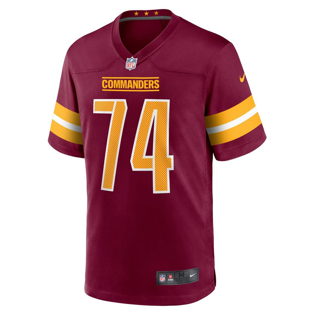 Washington Commanders Brandon Coleman Burgundy Game Jersey product image 2, provided for visual reference and product detail