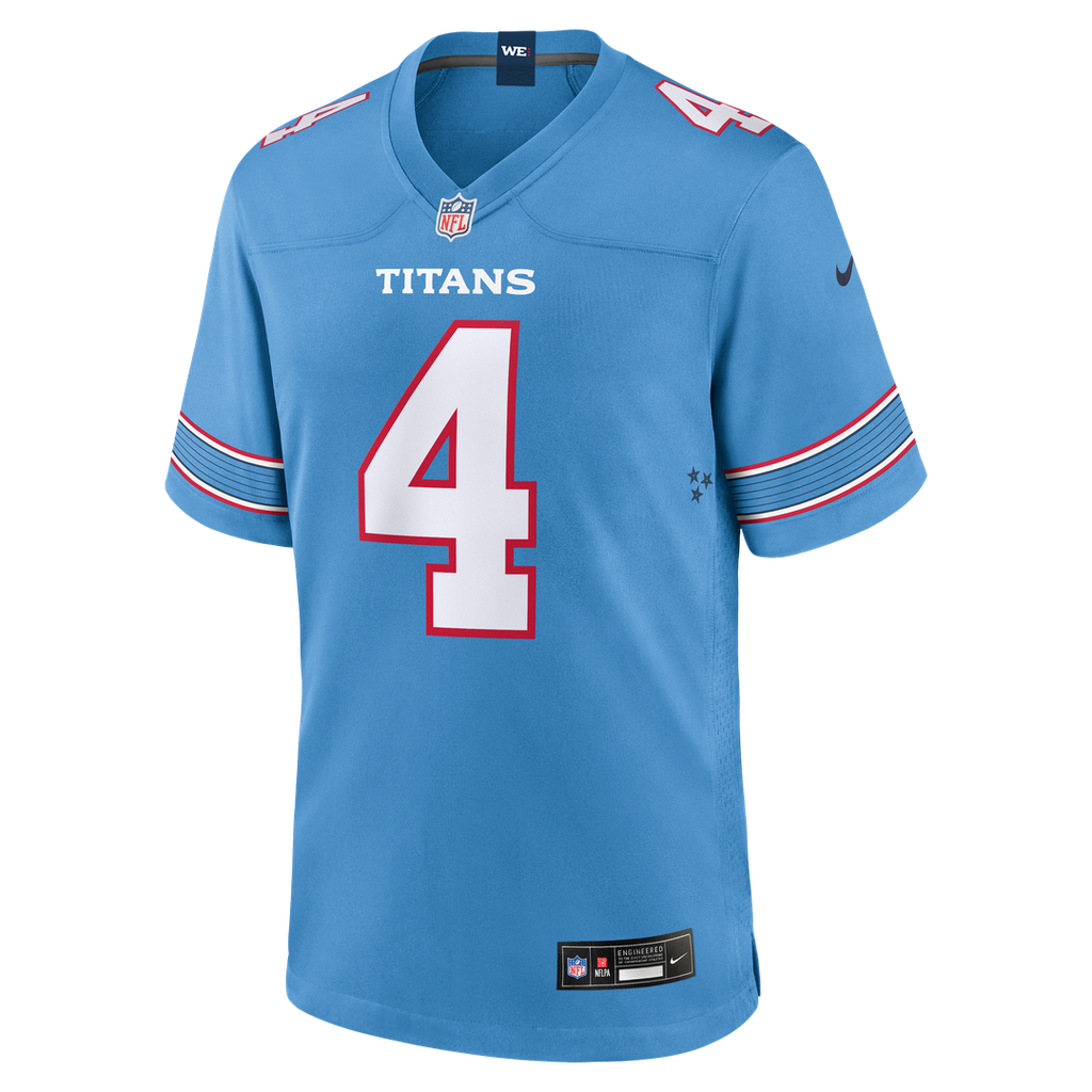 Tennessee Titans Wan'Dale Robinson Light Blue Team Game Jersey product image 2, provided for visual reference and product