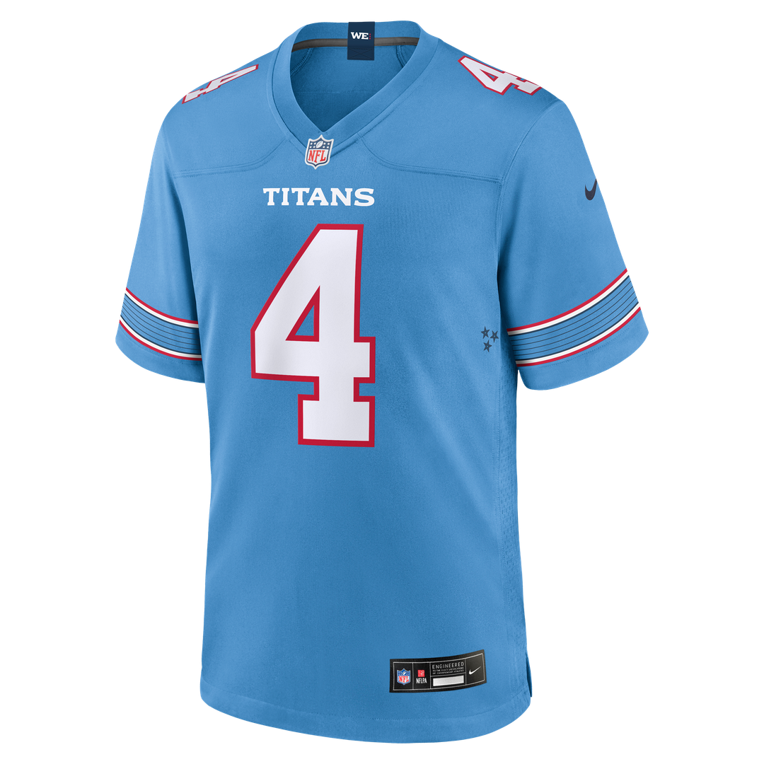 Tennessee Titans Wan'Dale Robinson Light Blue Team Game Jersey product image 2, provided for visual reference and product
