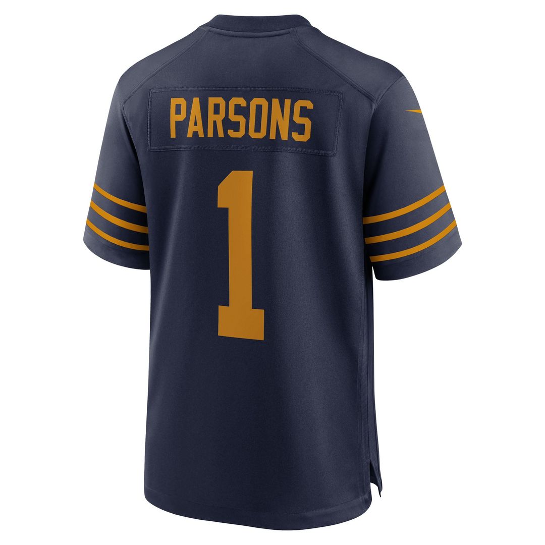 Green Bay Packers Micah Parsons Green Game Player Jersey product image 36, provided for visual reference and product detail