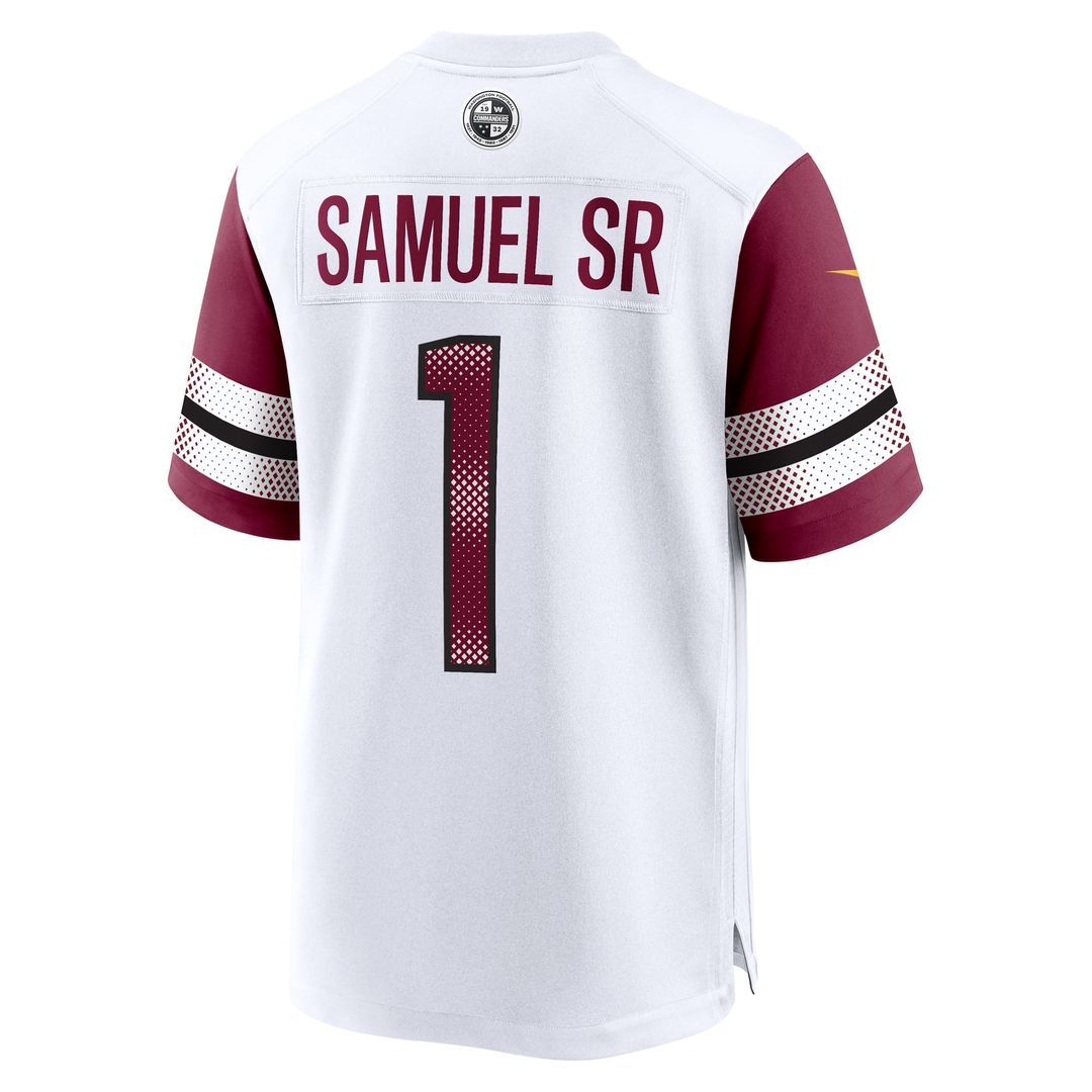 Washington Commanders Deebo Samuel Sr Burgundy Game Player Jersey product image 15, provided for visual reference and