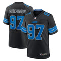 Detroit Lions Aidan Hutchinson Black 2nd Alternate Game Jersey product image 1, provided for visual reference and product