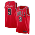 Nikola Vučević Chicago Bulls Icon Edition Swingman Jersey - Red - Unisex product image 1, provided for visual reference and