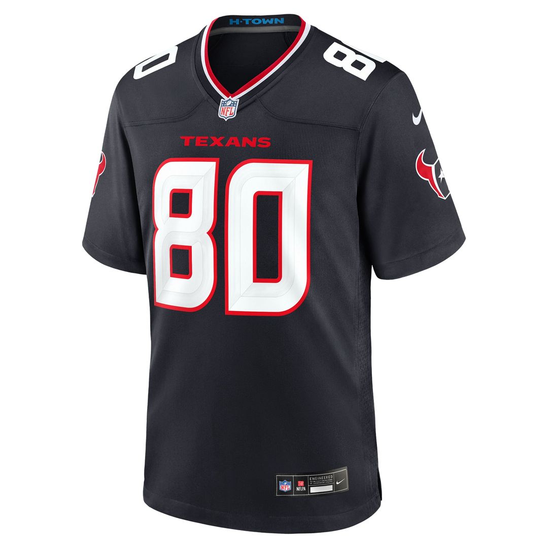 Houston Texans Andre Johnson Navy Team Retired Player Game Jersey product image 2, provided for visual reference and product