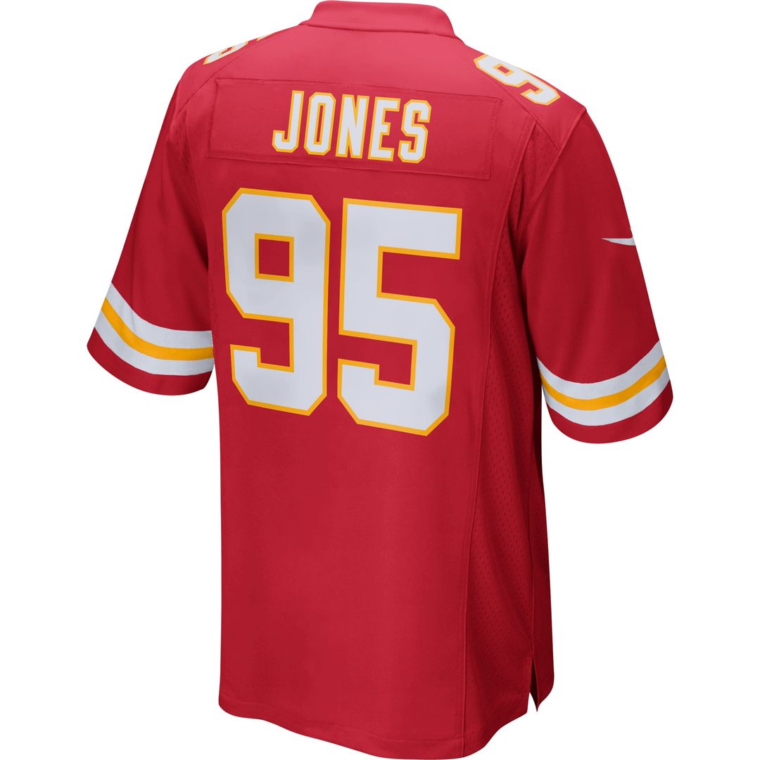 Kansas City Chiefs Chris Jones Red Game Jersey product image 3, provided for visual reference and product detail review